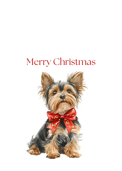 Dog Christmas Cards| Merry Christmas Greeting Cards – 25 Unique Designs | Blank Inside