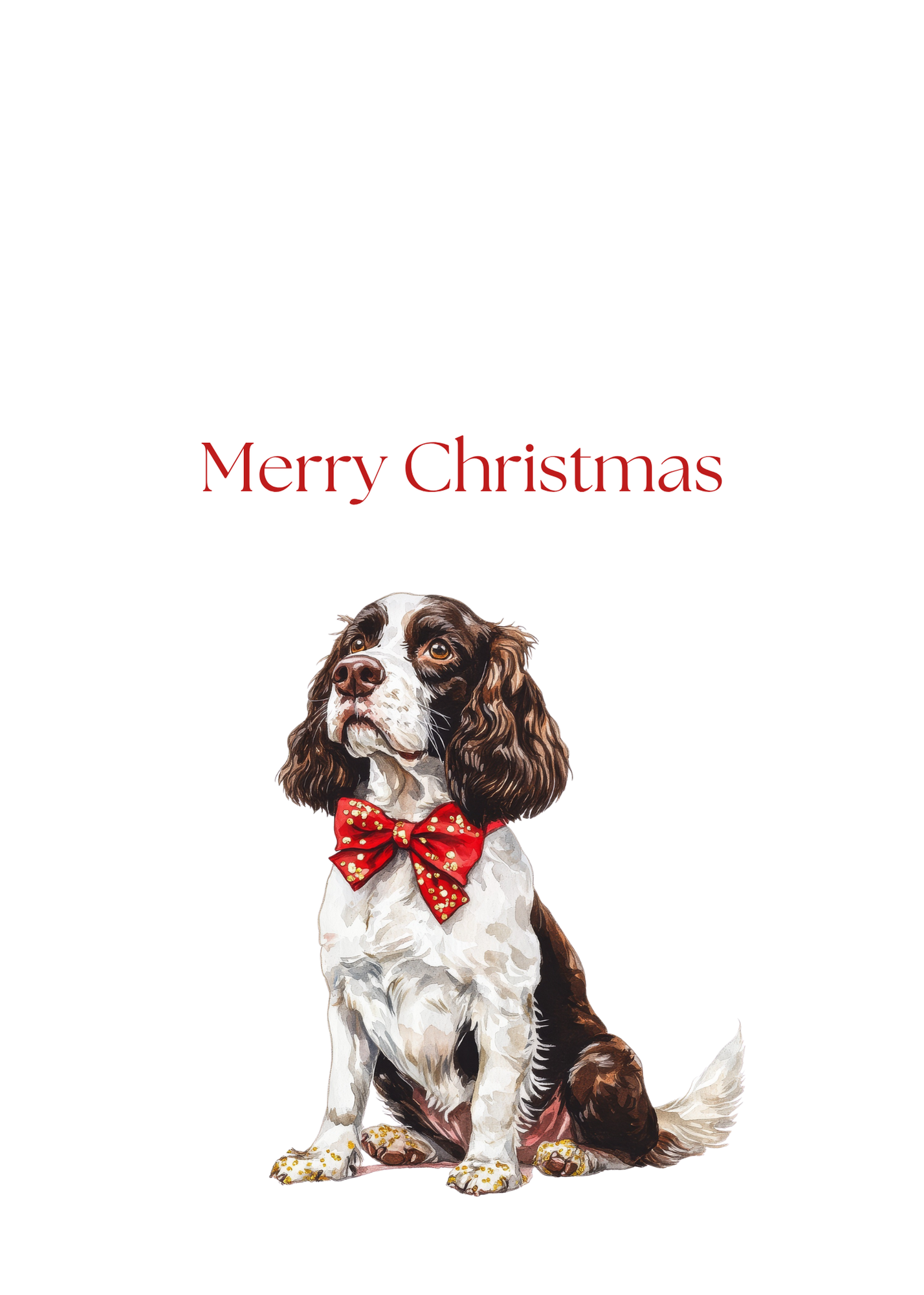Dog Christmas Cards| Merry Christmas Greeting Cards – 25 Unique Designs | Blank Inside