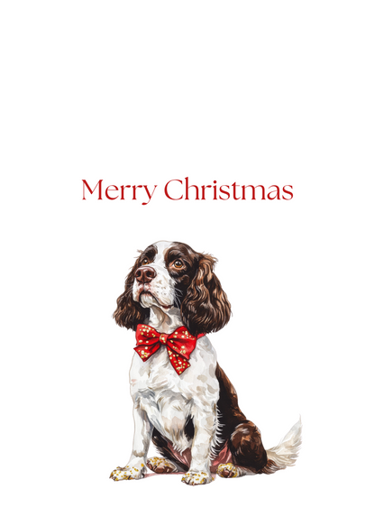 Dog Christmas Cards| Merry Christmas Greeting Cards – 25 Unique Designs | Blank Inside