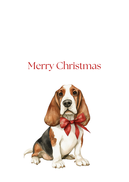 Dog Christmas Cards| Merry Christmas Greeting Cards – 25 Unique Designs | Blank Inside