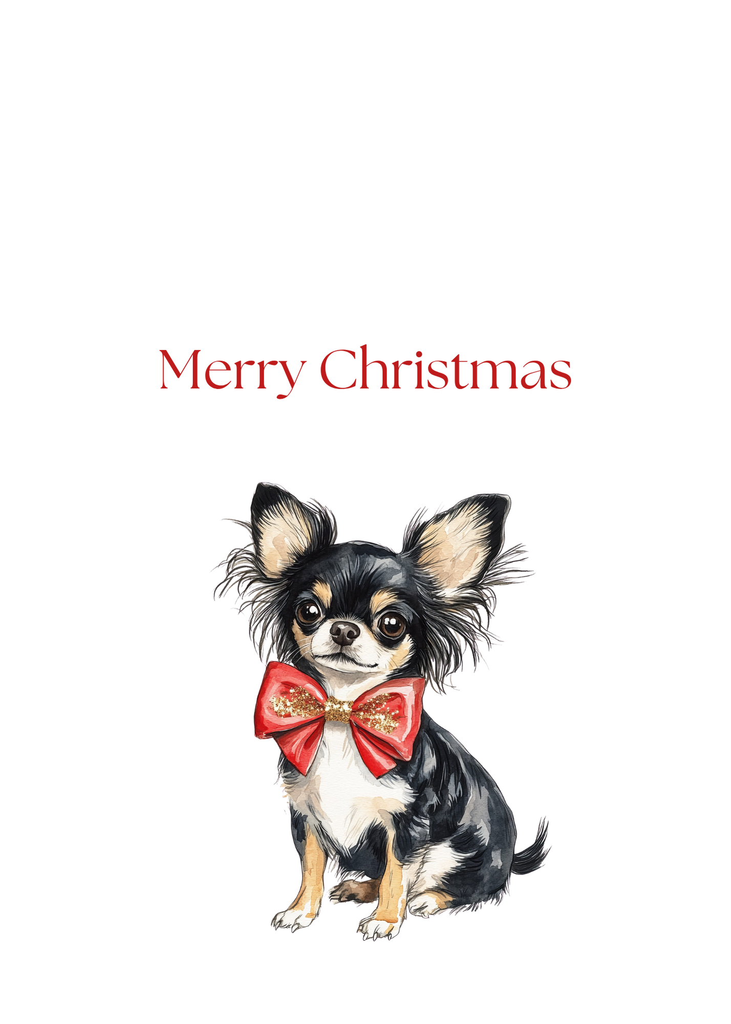 Dog Christmas Cards| Merry Christmas Greeting Cards – 25 Unique Designs | Blank Inside