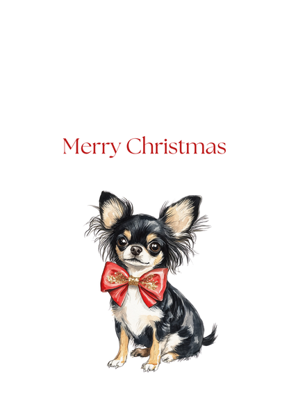 Dog Christmas Cards| Merry Christmas Greeting Cards – 25 Unique Designs | Blank Inside