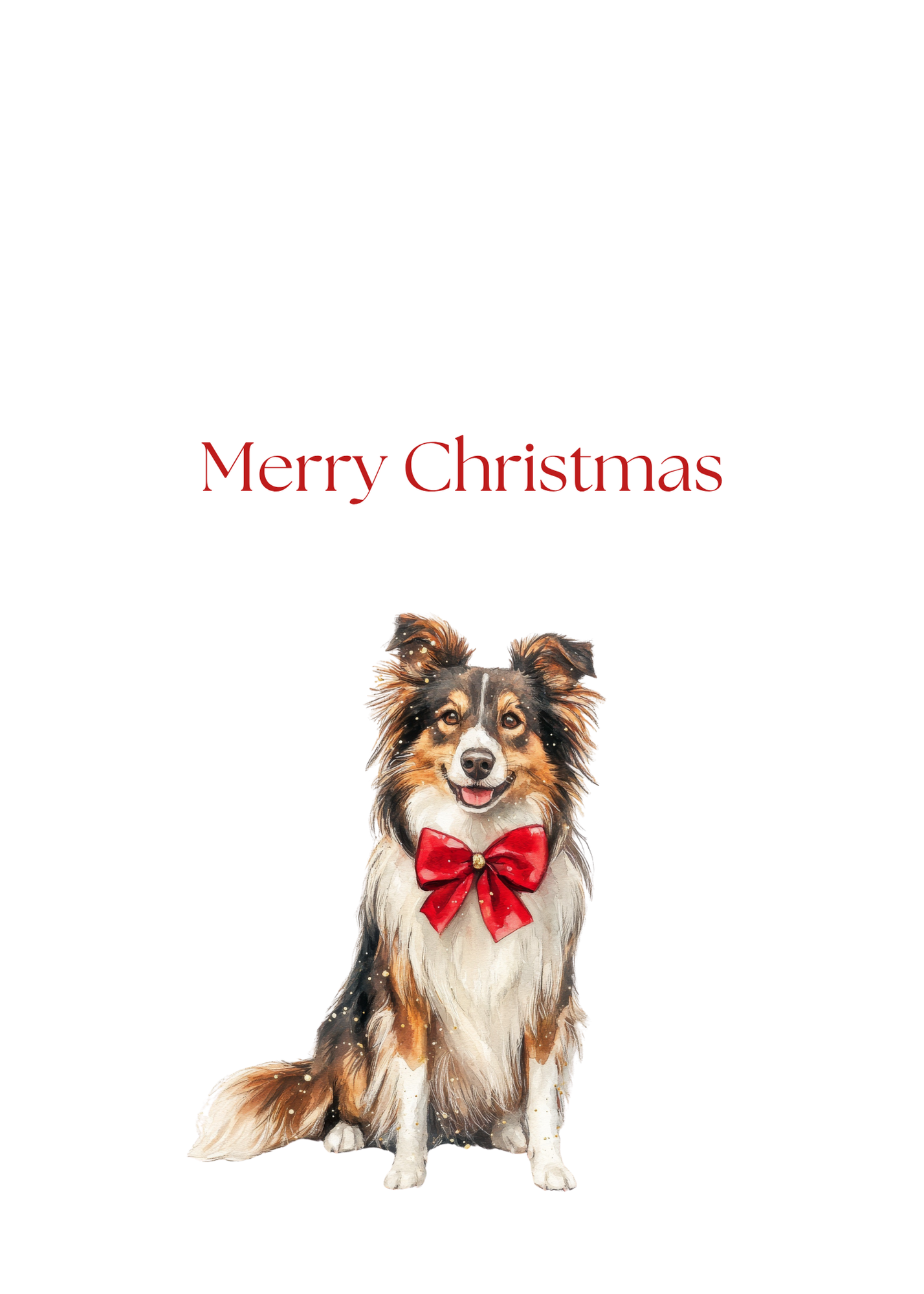 Dog Christmas Cards| Merry Christmas Greeting Cards – 25 Unique Designs | Blank Inside