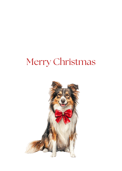 Dog Christmas Cards| Merry Christmas Greeting Cards – 25 Unique Designs | Blank Inside