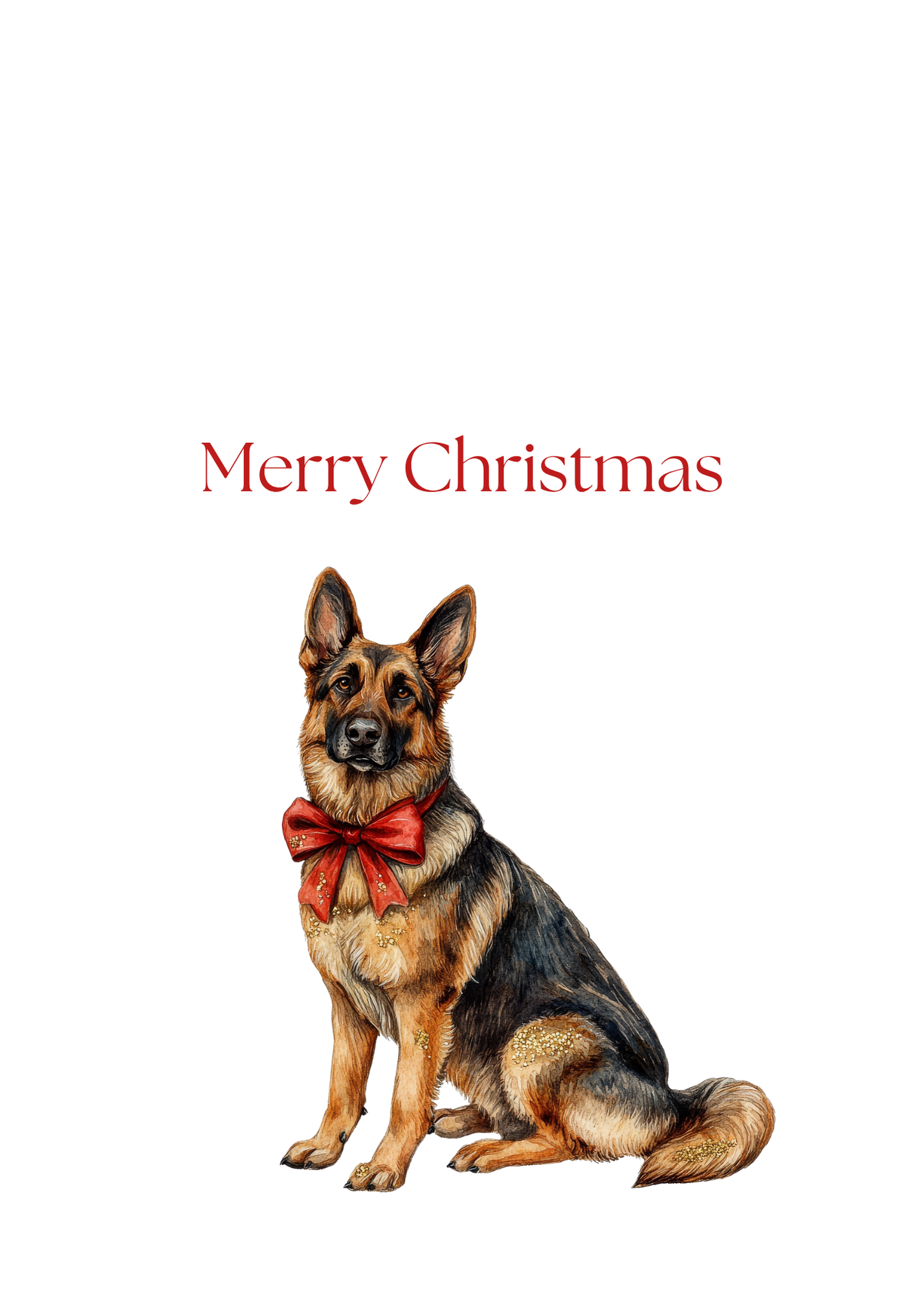 Dog Christmas Cards| Merry Christmas Greeting Cards – 25 Unique Designs | Blank Inside