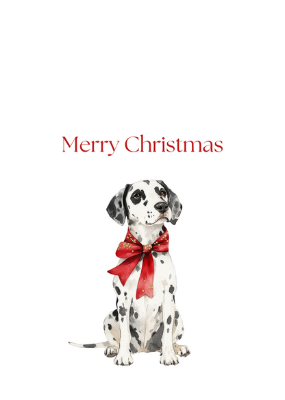 Dog Christmas Cards| Merry Christmas Greeting Cards – 25 Unique Designs | Blank Inside