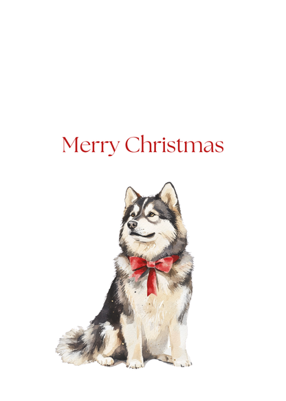 Dog Christmas Cards| Merry Christmas Greeting Cards – 25 Unique Designs | Blank Inside