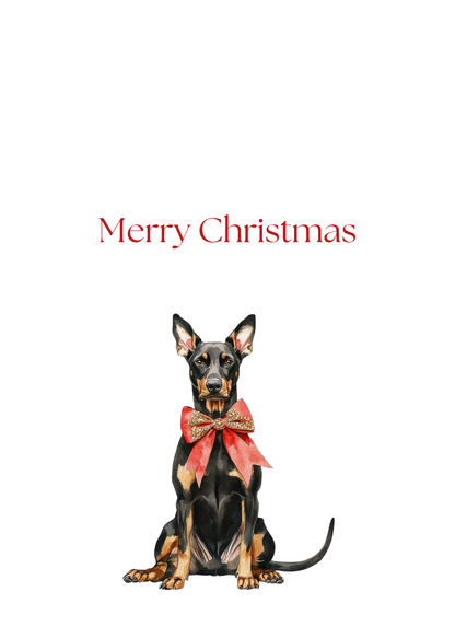 Dog Christmas Cards| Merry Christmas Greeting Cards – 25 Unique Designs | Blank Inside