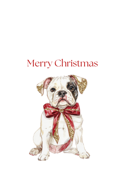 Dog Christmas Cards| Merry Christmas Greeting Cards – 25 Unique Designs | Blank Inside