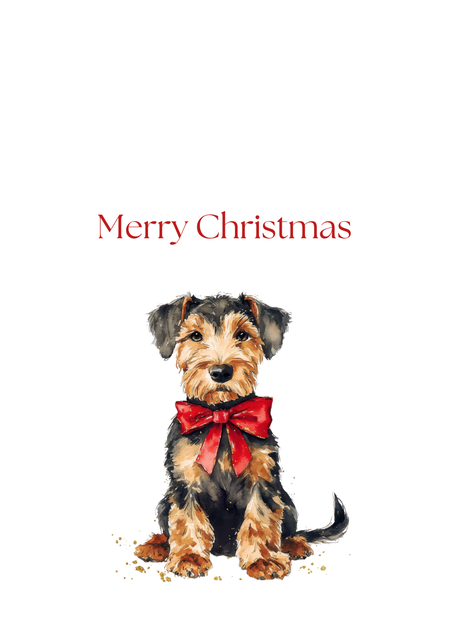 Dog Christmas Cards| Merry Christmas Greeting Cards – 25 Unique Designs | Blank Inside