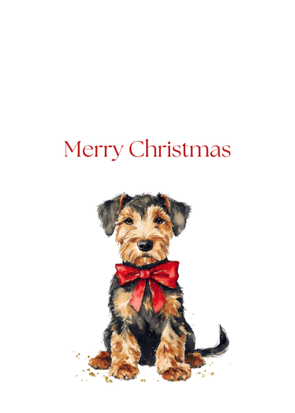 Dog Christmas Cards| Merry Christmas Greeting Cards – 25 Unique Designs | Blank Inside