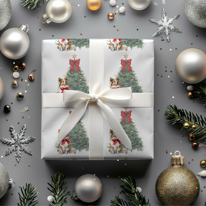 Christmas Wreath Wrapping Paper Roll — Festive Holiday Gift Wrap