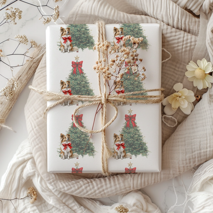Christmas Wreath Wrapping Paper Roll — Festive Holiday Gift Wrap