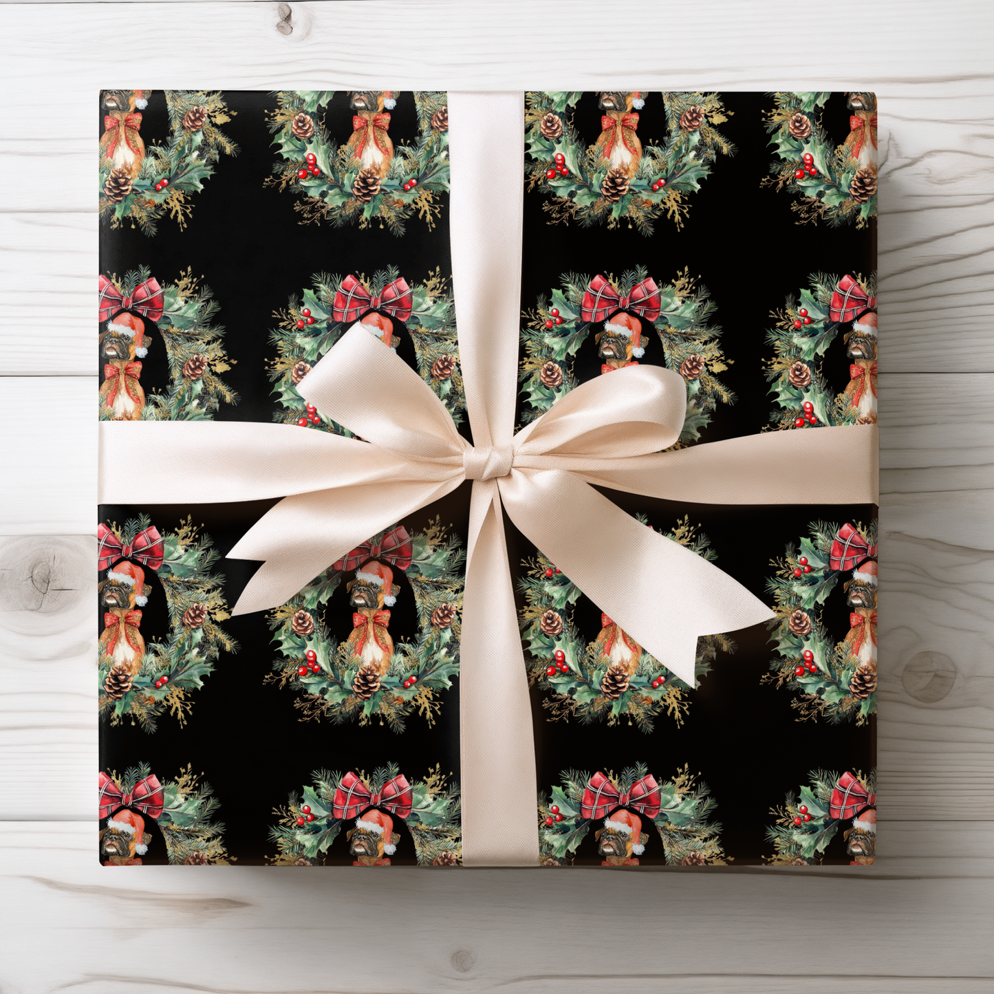 Boxing Day Cheer – Boxer Christmas Wrapping Paper
