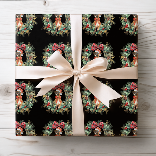 Boxing Day Cheer – Boxer Christmas Wrapping Paper