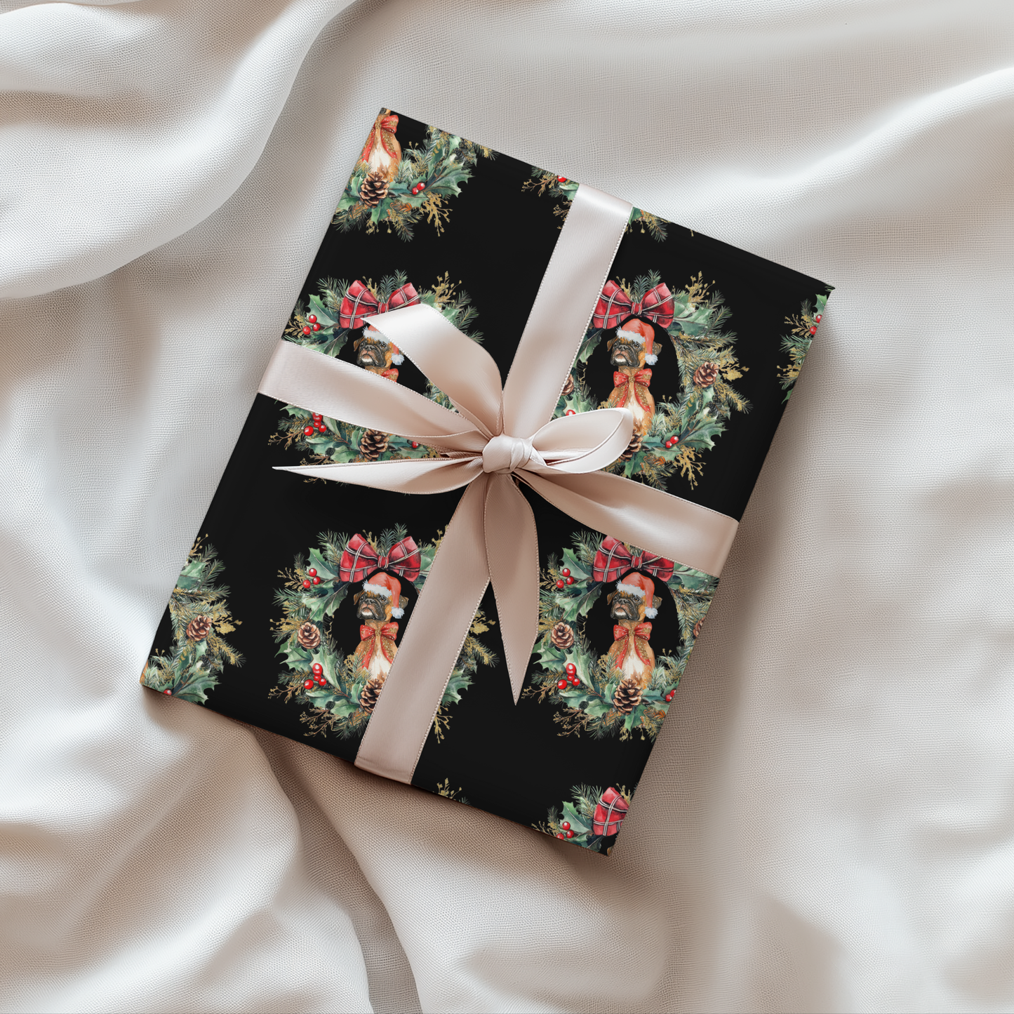 Boxing Day Cheer – Boxer Christmas Wrapping Paper