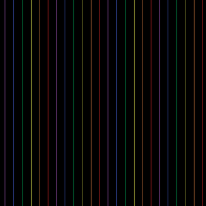 Midnight Rainbow Pinstripes — Black Gift Wrap with Subtle Iridescent Lines