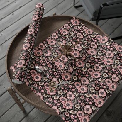 Elegant Pink Floral Wrapping Paper