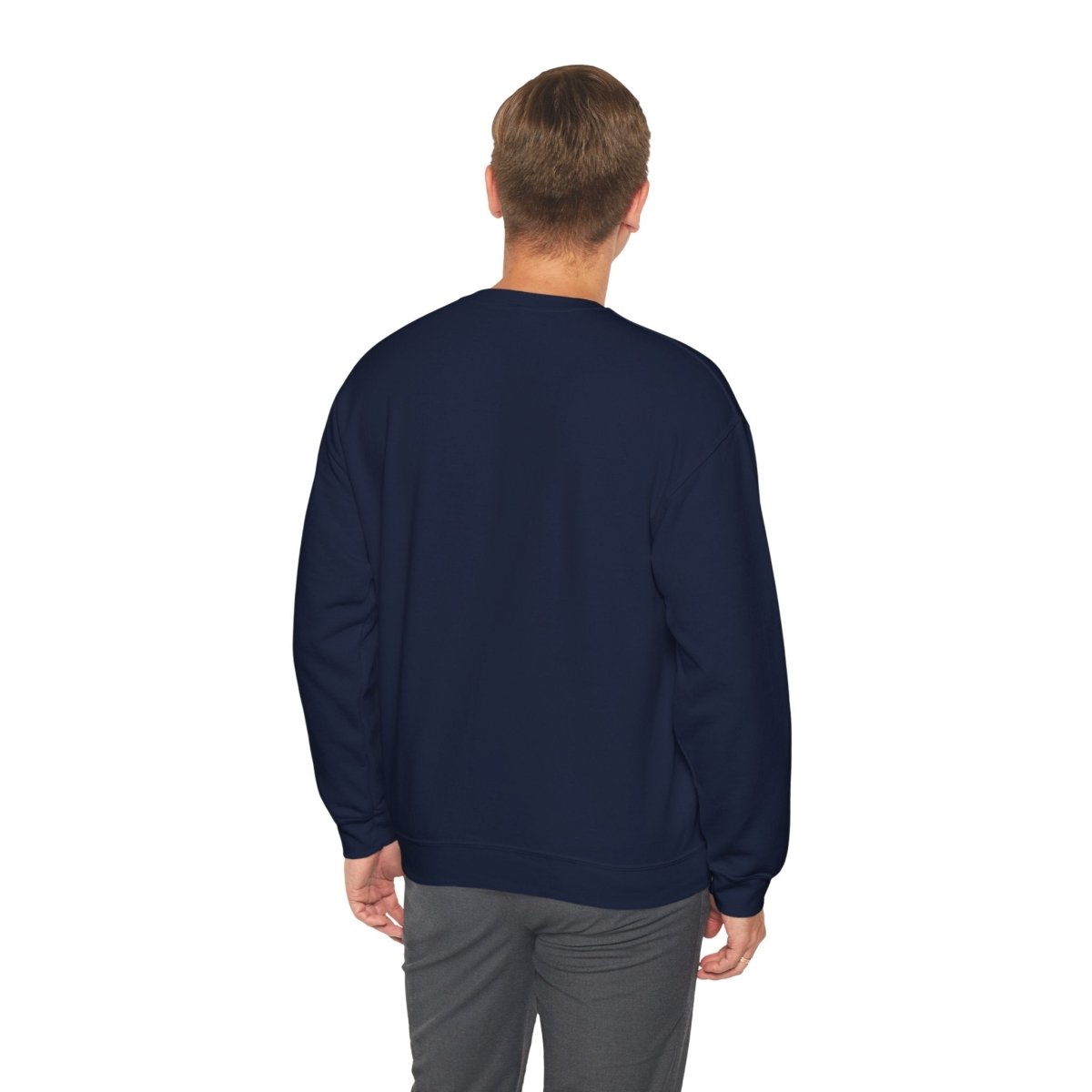 Crewneck Sweatshirt - 'Go Away' Stencil Graphic Cozy Pullover