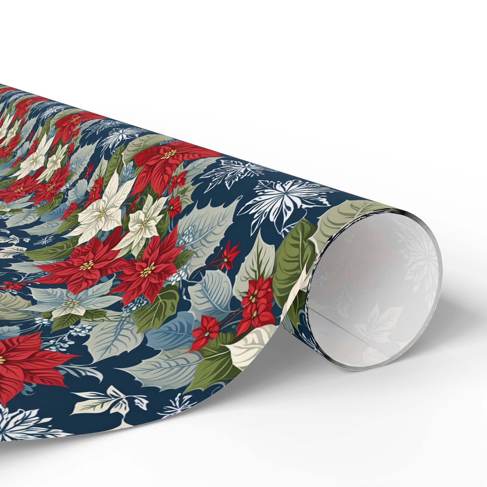Festive Floral Christmas Wrapping Paper
