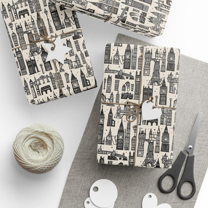 Wrapping Papers - Artistic Abstract Cityscape