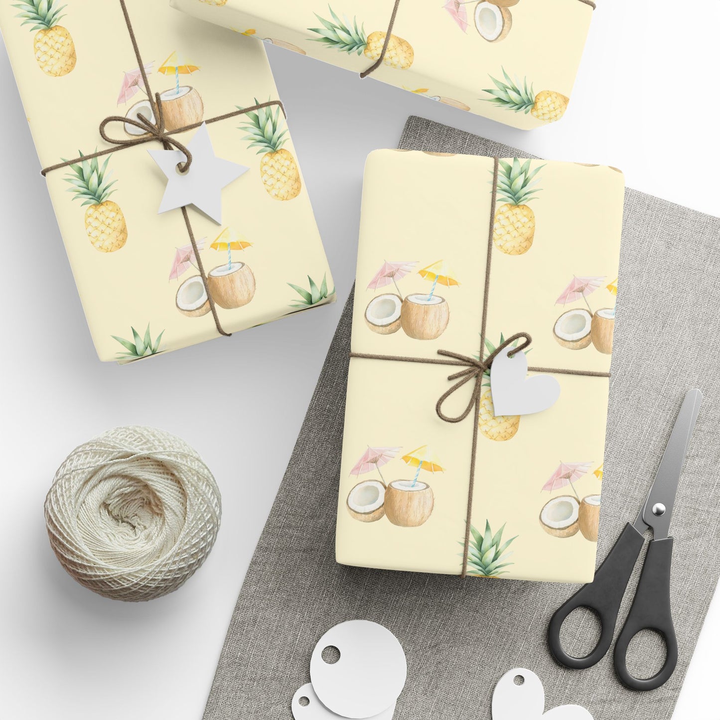Tropical Pina Colada Wrapping Papers