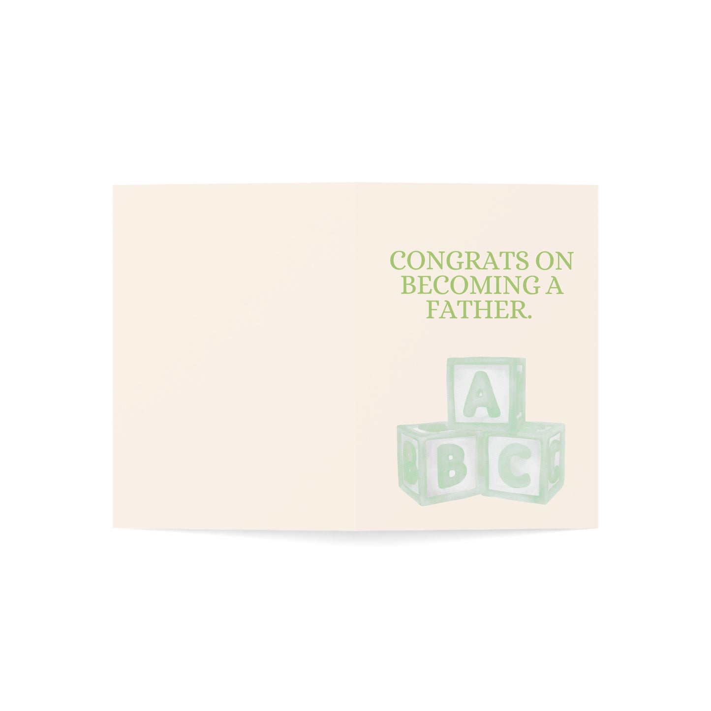 Congrats on becoming a father. | You'll be assembling tiny furniture until retirement | Funny Greeting Card