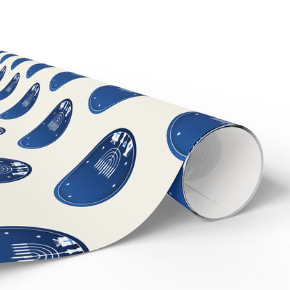 Hanukkah Blue and White Wrapping Papers