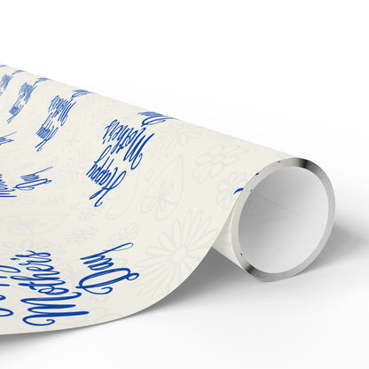 Blue Mothers Day Wrapping Papers