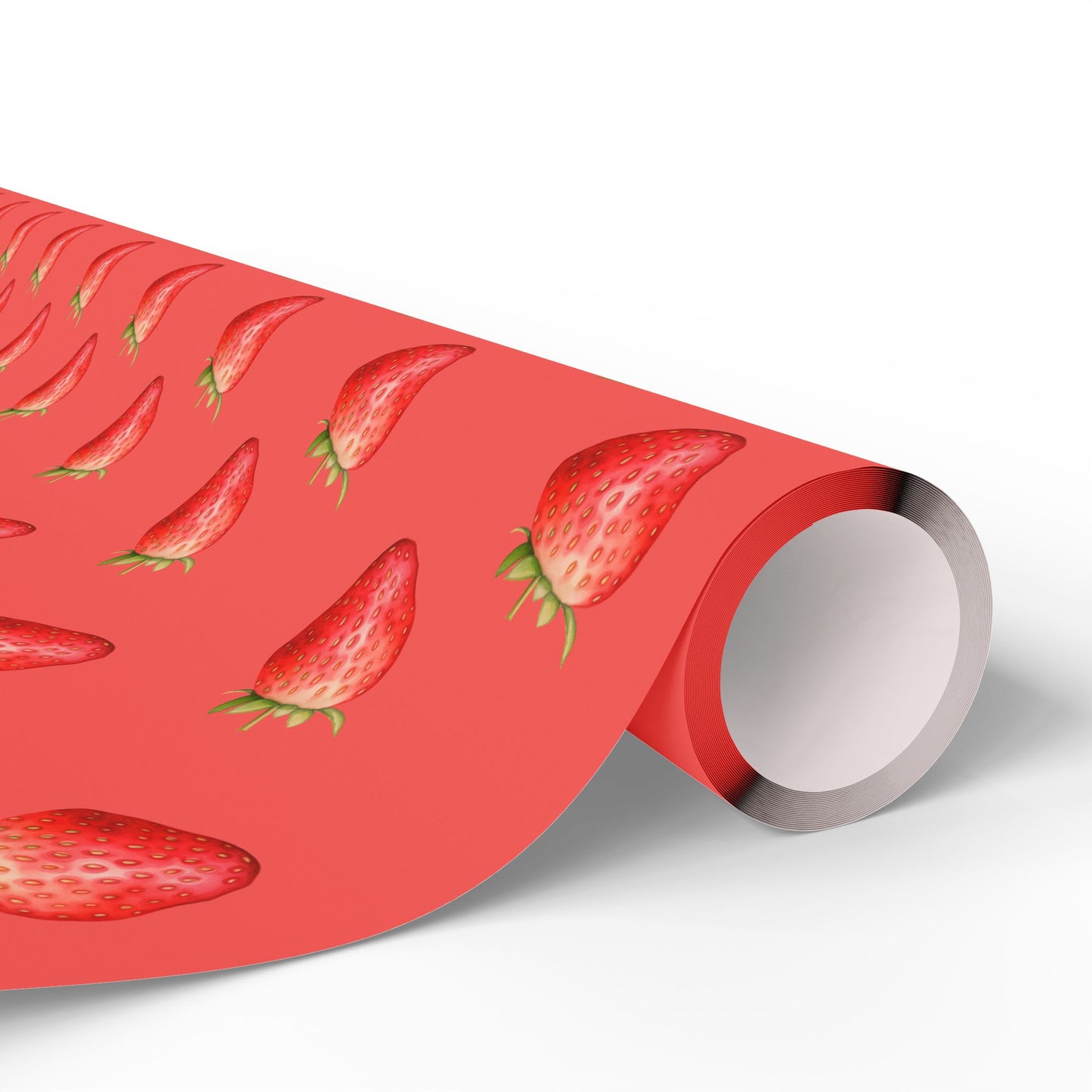 Red Strawberry Wrapping Paper