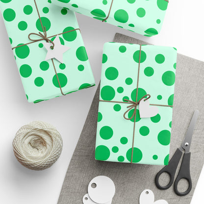 Green Dots – Festive Polka Wrap