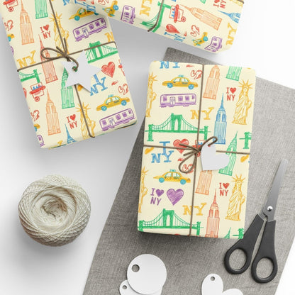 Big Apple Daydreams – NYC Sketchbook Wrapping Paper