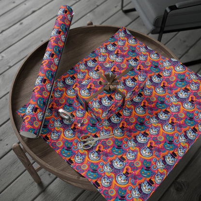 Vibrant Abstract Cheshire Cat GiftPaper