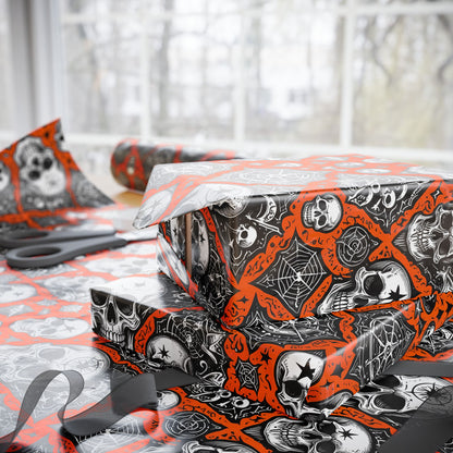 Orange Halloween Spooky Wrapping Papers