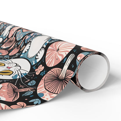 Whimsical Cheshire Cat Wrapping Paper Set - Alice in Wonderland