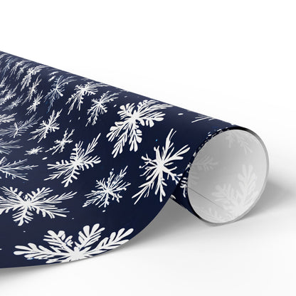 Let It Glow – Midnight Snowflake Wrapping Paper
