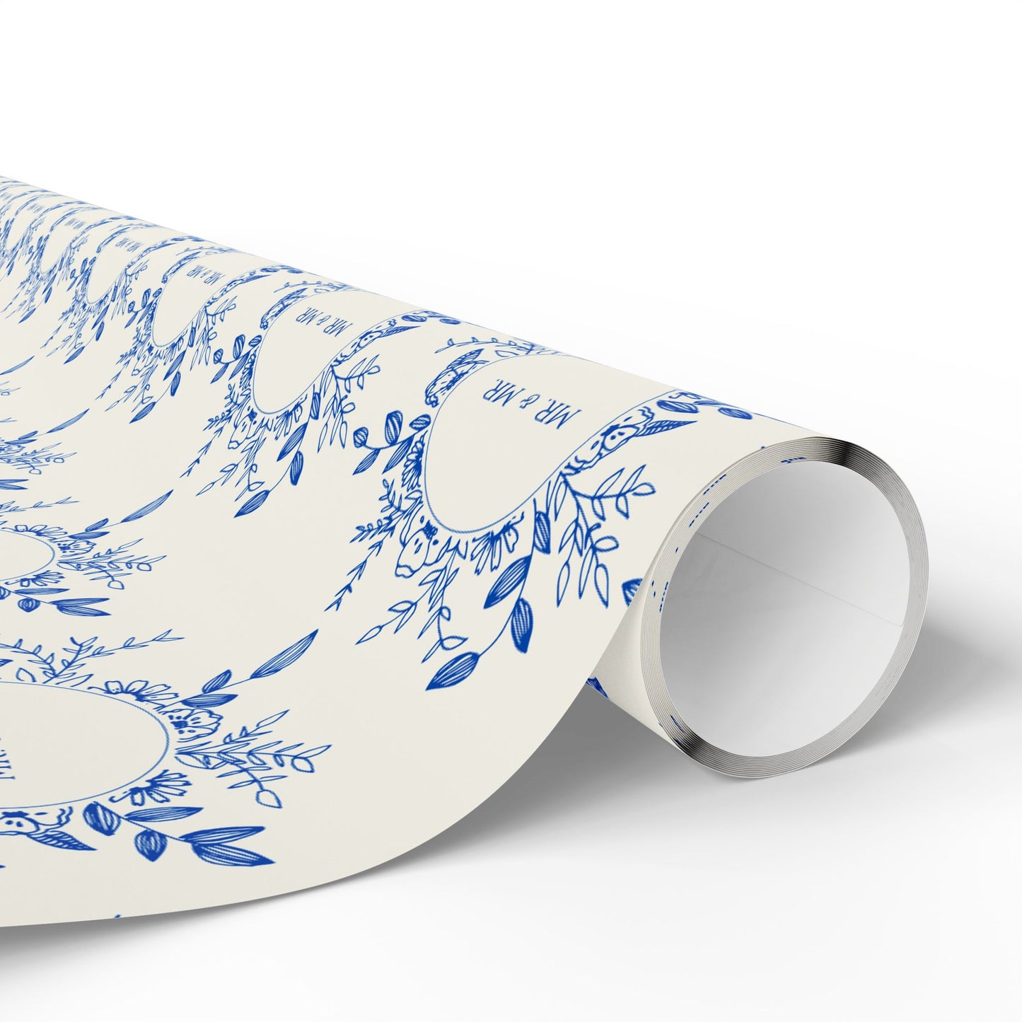 Mr. & Mr. Blue Gift Wrapping Paper