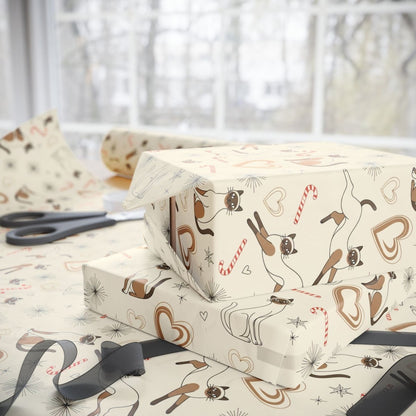 Merry Meowgic – Siamese Christmas Cat Wrapping Paper