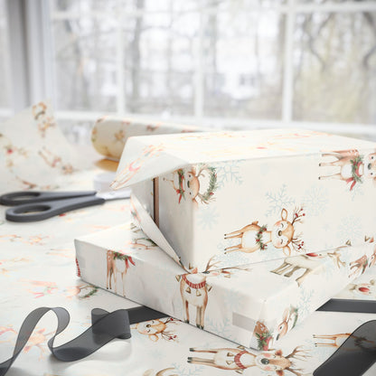Oh Deer, It's Festive! – Whimsical Reindeer Wrapping Paper