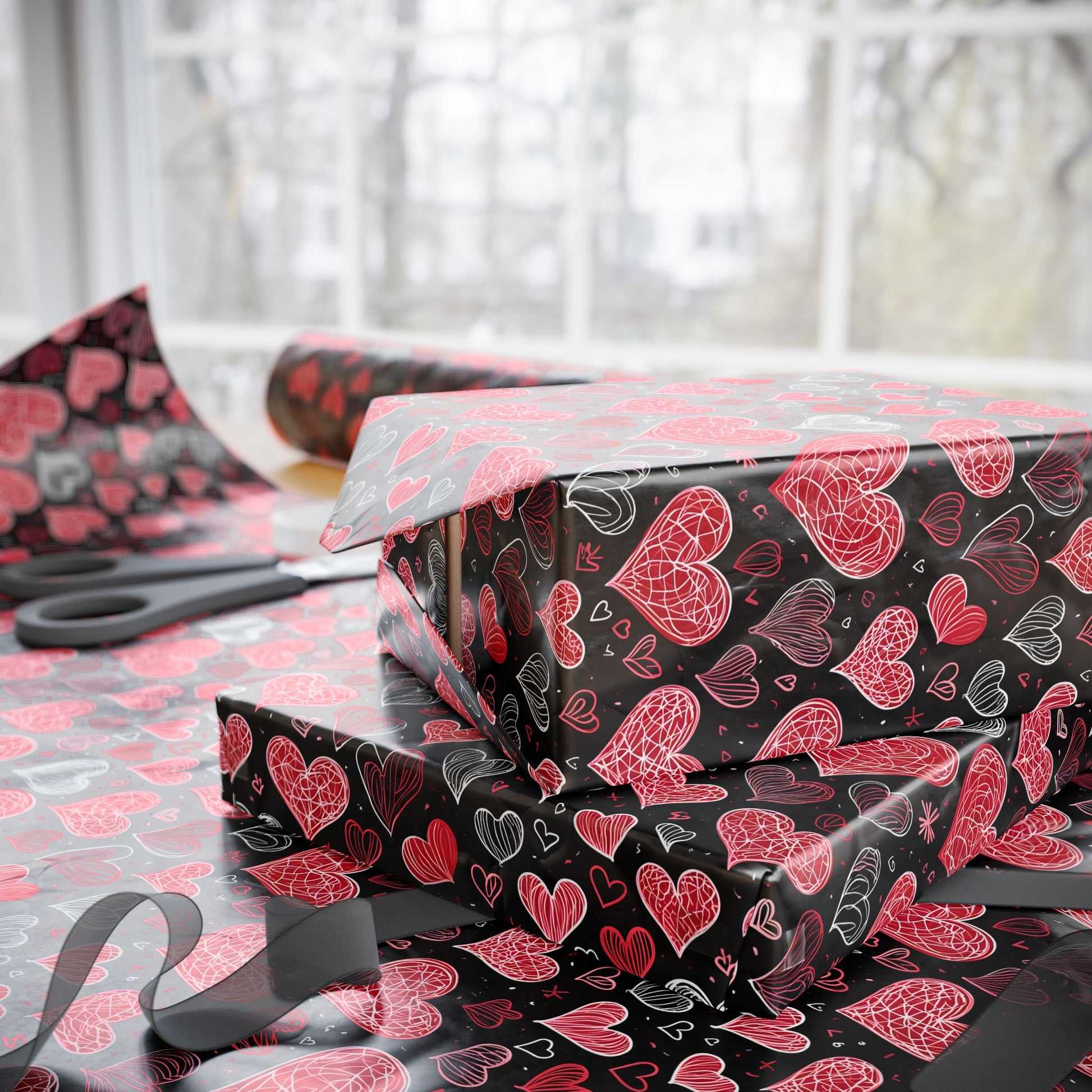 Heart Pattern Wrapping Paper