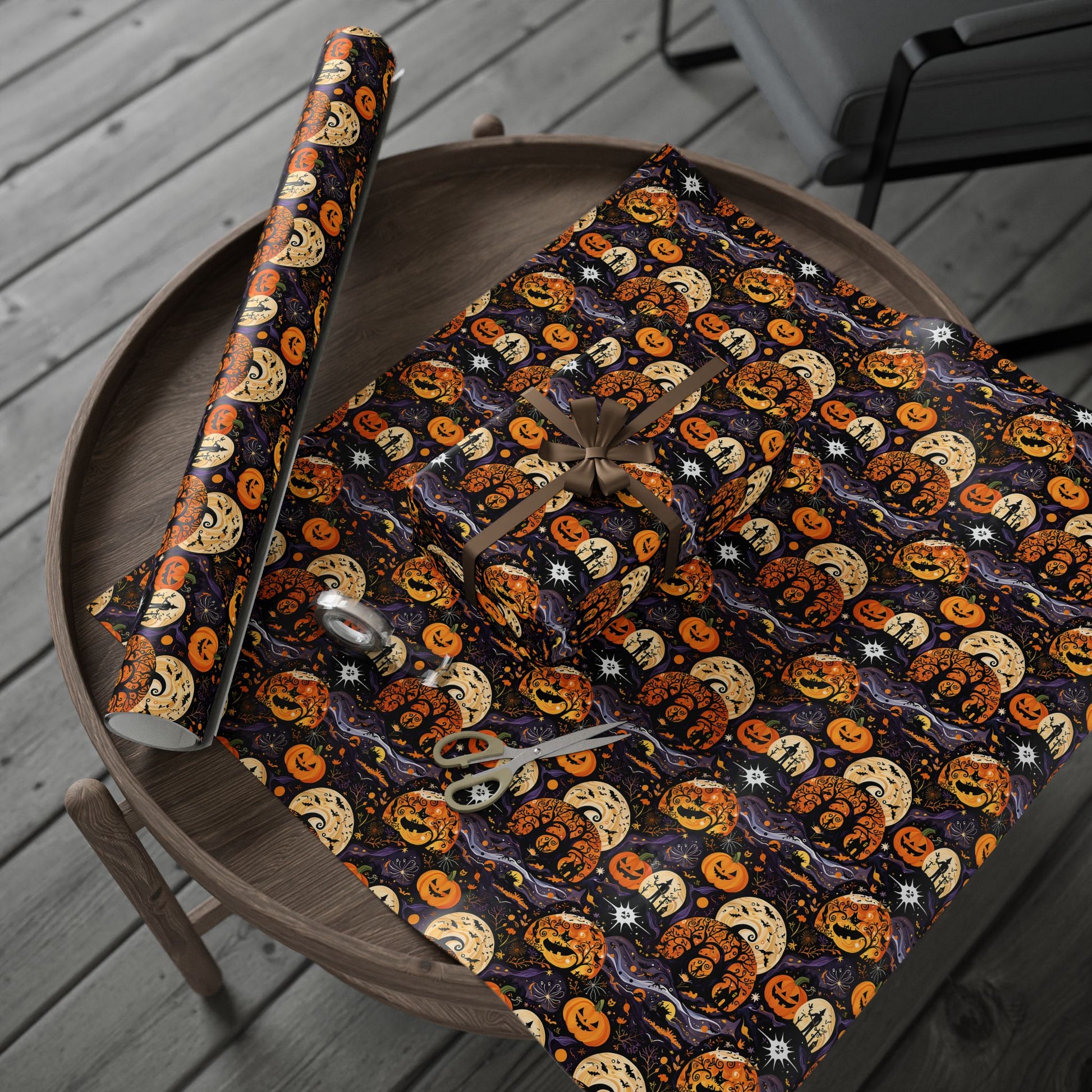 Spooky Halloween Gift Wrap for a Boo - tiful Surprise