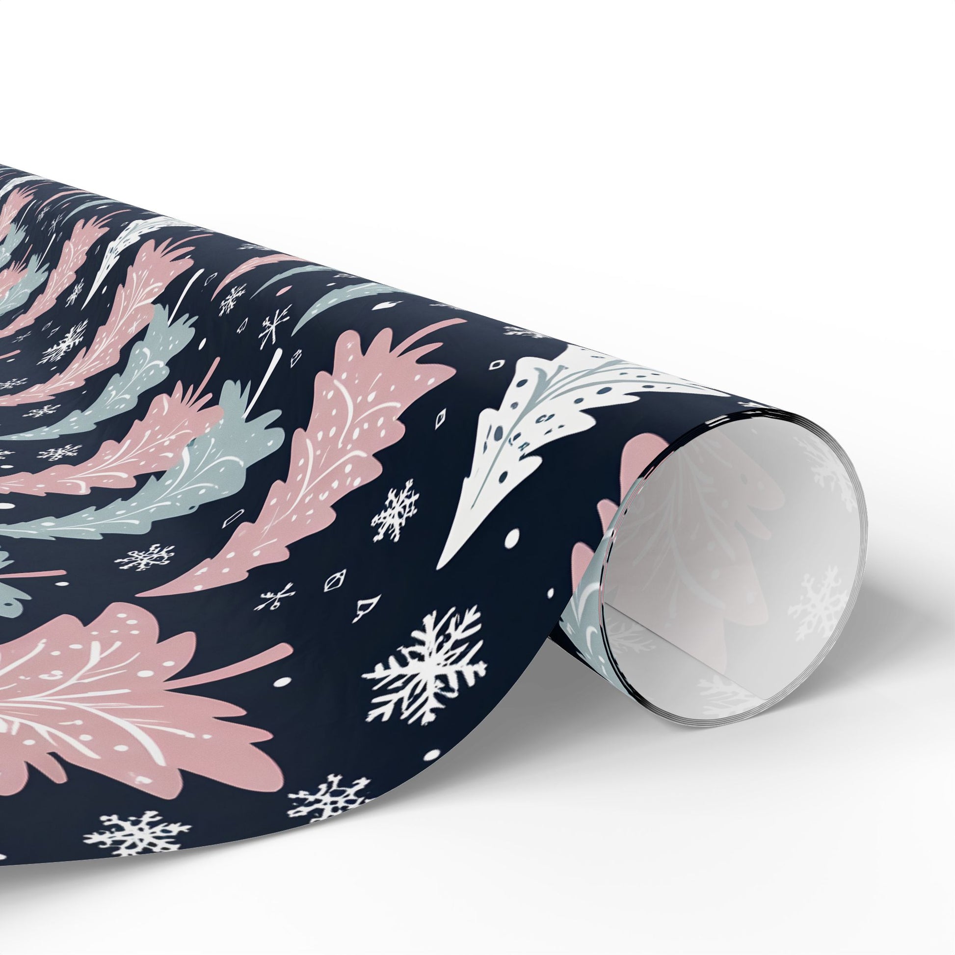 Pink, Blue & White Festive Wrapping Paper