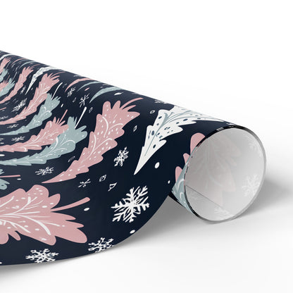 Pink, Blue & White Festive Wrapping Paper