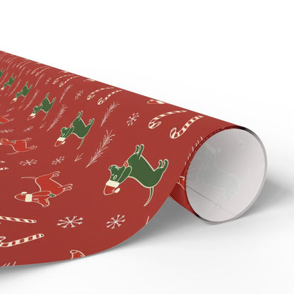 Santa Sausage Squad – Classic Christmas Dachshund Wrapping Paper