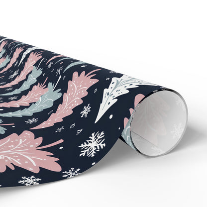 Pink, Blue & White Festive Wrapping Paper