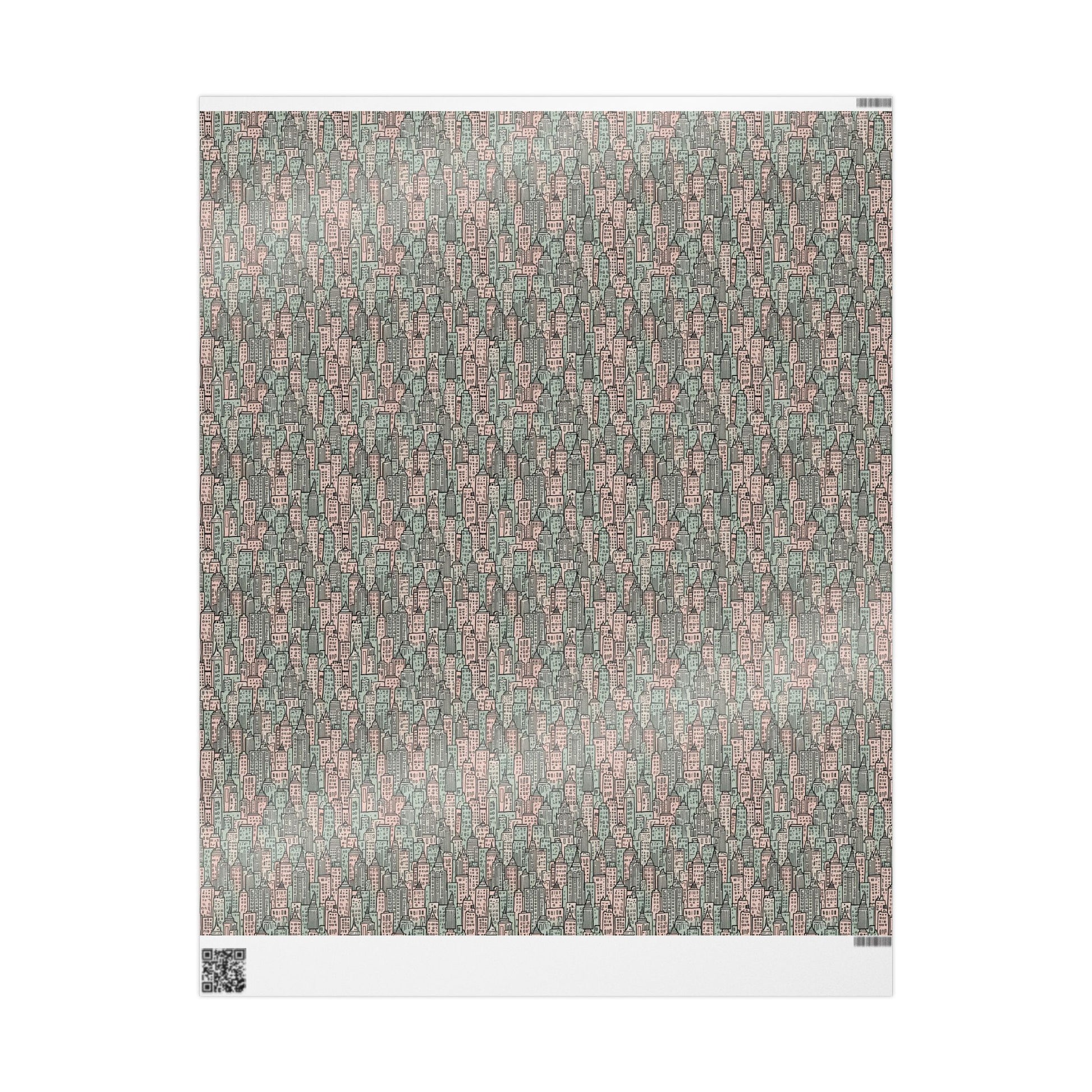 Wrapping Papers - Abstract Pastel Cityscape Gift Wrap