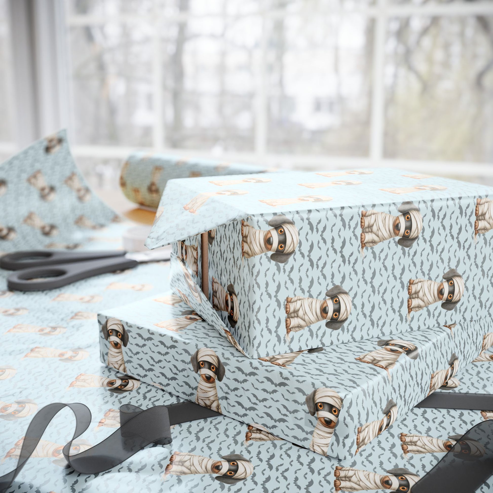 Mummy’s Little Howler – Halloween Dog Wrapping Paper