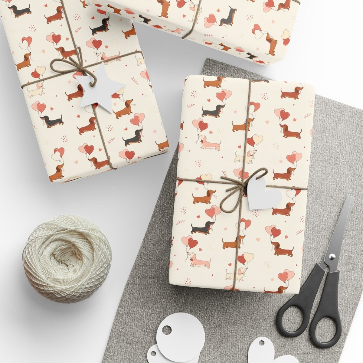 Love Letters & Long Dogs – Dachshund Valentine Wrapping Paper