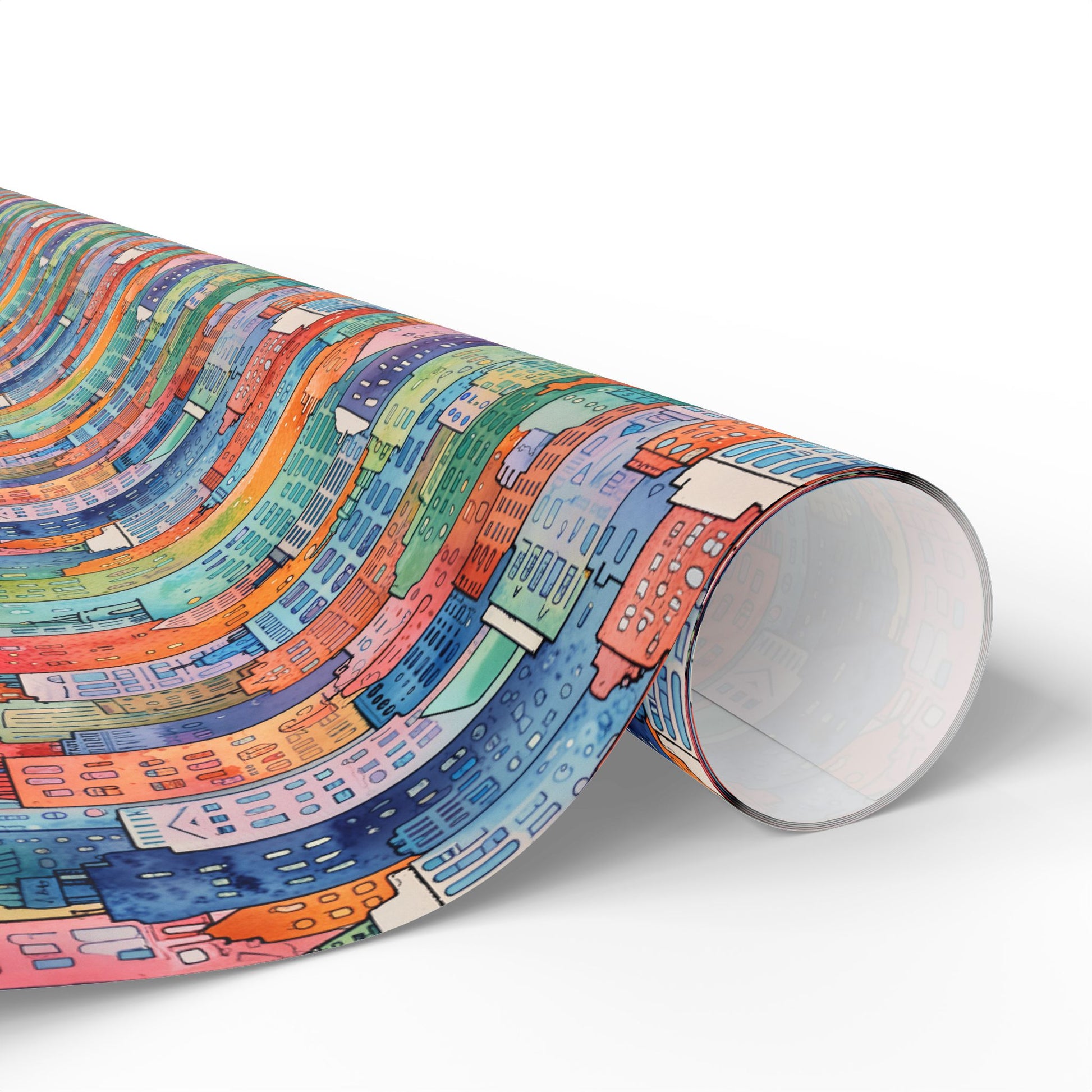 Abstract Cityscape Wrapping Papers