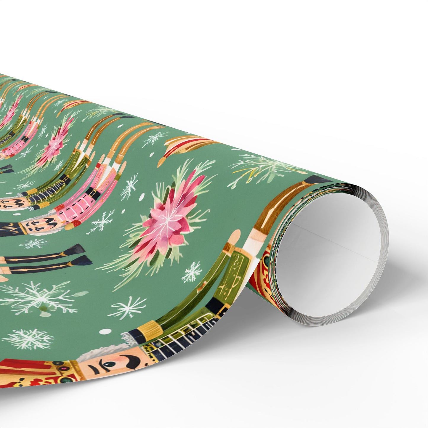 March of the Minty Men – Nutcracker Holiday Wrapping Paper